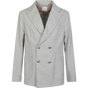 Ballantyne, Heren, Jassen, Grijs, Maat: XL Leer,