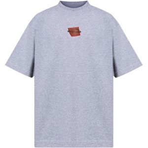 Balenciaga, Heren, Tops, Grijs, Maat: M Katoen,