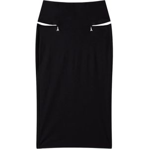 Patrizia Pepe, Dames, Rokken, Zwart, Maat: XS Jersey,