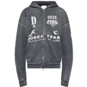 Duke + Dexter, Heren, Sweatshirts & Hoodies, Grijs, Maat: M Katoen,