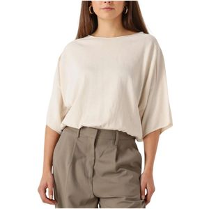 Drykorn, Dames, Blouses & Shirts, Beige, Maat: L Katoen,