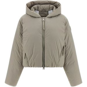 Canada Goose, Dames, Jassen, Grijs, Maat: 2XS Leer,