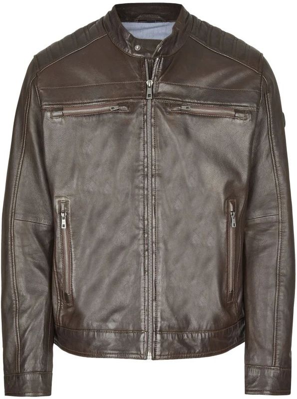 Bugatti - Heren Leren Jas - Bruin - Buamadeo