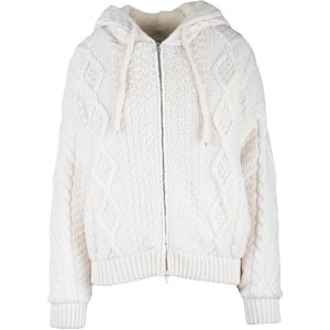 Eleventy, Dames, Sweatshirts & Hoodies, Wit, Maat: M Kasjmier,