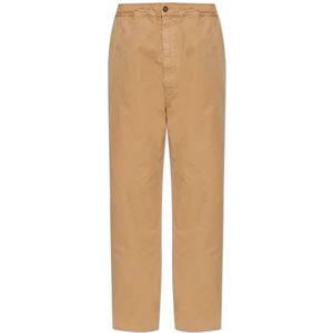 MM6 Maison Margiela, Heren, Broeken, Beige, Maat: S Katoen,