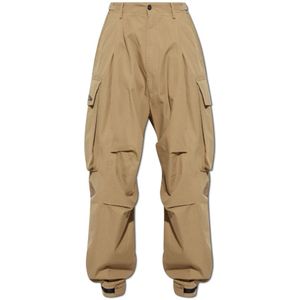 Dsquared2, Heren, Broeken, Beige, Maat: M Katoen,