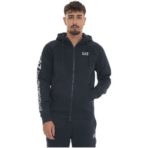 Emporio Armani Ea7, Heren, Sweatshirts & Hoodies, Blauw, Maat: 2XL
