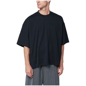 Studio Nicholson, Heren, Tops, Blauw, Maat: S Katoen,