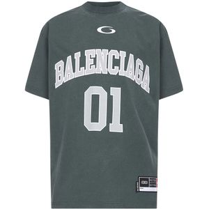 Balenciaga, Heren, Tops, Grijs, Maat: XS Jersey,
