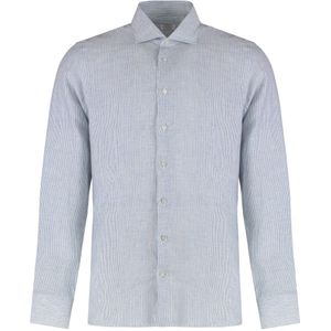 Borriello Napoli, Heren, Overhemden, Blauw, Maat: 2XL