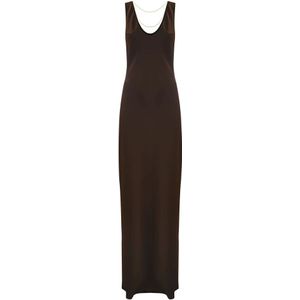 Kocca, Dames, Jurken, Bruin, Maat: XS