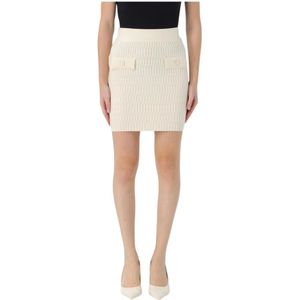 Pinko, Dames, Rokken, Beige, Maat: S