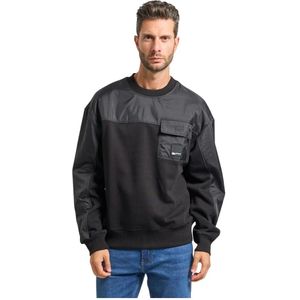 Karl Lagerfeld, Heren, Sweatshirts & Hoodies, Zwart, Maat: M Katoen,