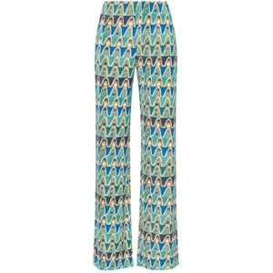 Maliparmi, Dames, Broeken, Blauw, Maat: XS Viscose,