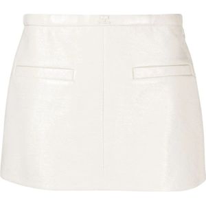 Courrèges, Dames, Rokken, Wit, Maat: S Vinyl,