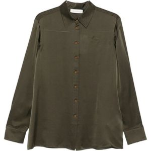 Zimmermann, Dames, Blouses & Shirts, Groen, Maat: S Zijde,