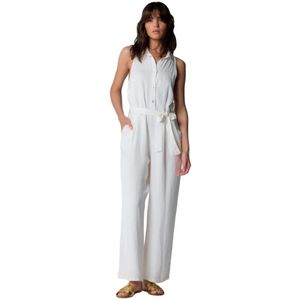 Kocca, Dames, Jumpsuits & Playsuits, Wit, Maat: L Linnen,