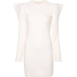 Max Mara, Dames, Jurken, Wit, Maat: M Wol,