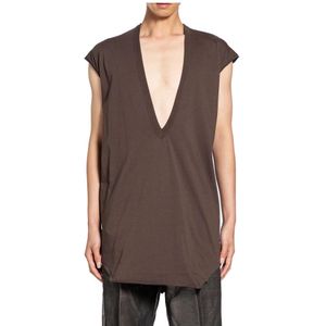 Rick Owens, Heren, Tops, Bruin, Maat: M Katoen,
