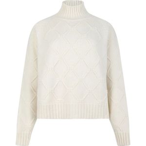 Elisabetta Franchi, Dames, Truien, Wit, Maat: S Wol,