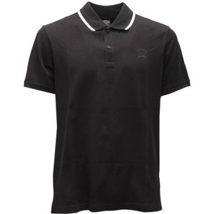 Paul & Shark, Heren, Tops, Zwart, Maat: S Katoen,
