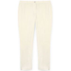 Fiorella Rubino, Dames, Broeken, Wit, Maat: XL Linnen,