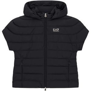 Emporio Armani Ea7, Dames, Jassen, Zwart, Maat: M Poliester,