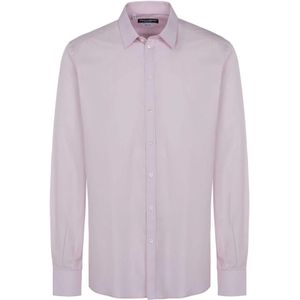 Dolce & Gabbana, Heren, Overhemden, Roze, Maat: XS