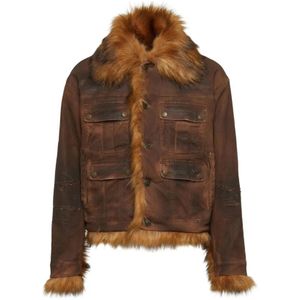 Dsquared2, Heren, Jassen, Bruin, Maat: M