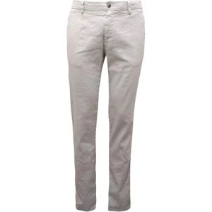 Mason's, Heren, Broeken, Beige, Maat: XL Linnen,