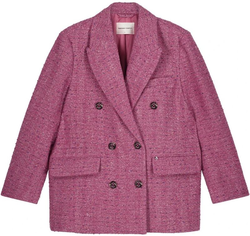 Fabienne Chapot - Tussenmantel - Pink - Klassieke Mantel