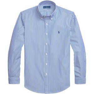 Polo Ralph Lauren, Heren, Overhemden, Blauw, Maat: L Katoen,