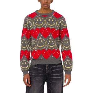 Moschino, Heren, Truien, Veelkleurig, Maat: XL Wol,