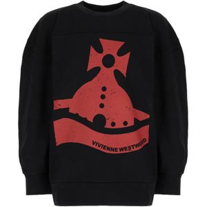 Vivienne Westwood, Heren, Sweatshirts & Hoodies, Zwart, Maat: 2XL Katoen,