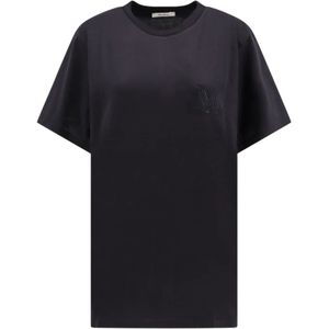 Max Mara, Dames, Tops, Zwart, Maat: XS Katoen,