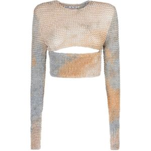 Off White, Dames, Tops, Beige, Maat: XS