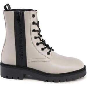 Calvin Klein, Dames, Schoenen, Beige, Maat: 38 EU Leer,