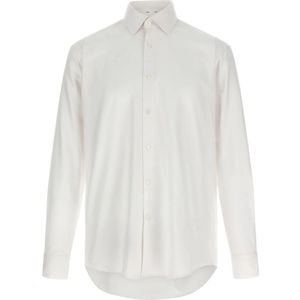 Hugo, Heren, Overhemden, Wit, Maat: M Katoen,