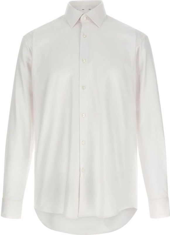 Hugo, Heren, Overhemden, Wit, Maat: M Katoen,