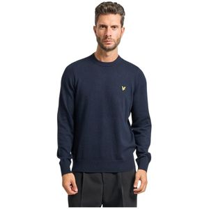 Lyle & Scott, Heren, Truien, Blauw, Maat: S Katoen,