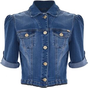 Kocca, Dames, Jassen, Blauw, Maat: L Denim,