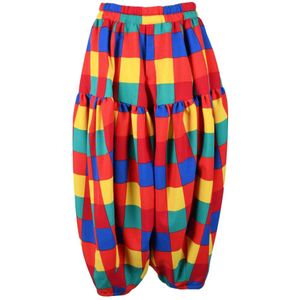 Comme des Garçons, Dames, Broeken, Veelkleurig, Maat: XS Poliester,