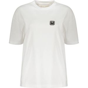 Palm Angels, Dames, Tops, Wit, Maat: XS Katoen,