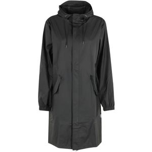 Rains, Dames, Mantels, Zwart, Maat: XS