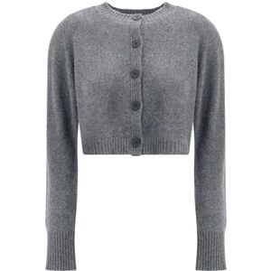 Loulou Studio, Dames, Truien, Grijs, Maat: L Kasjmier,