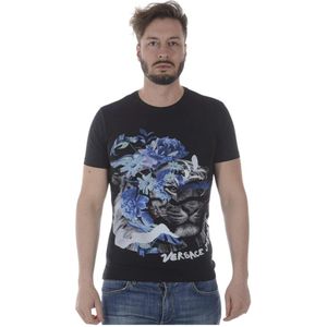 Versace Jeans Couture, Heren, Tops, Zwart, Maat: XL Katoen,