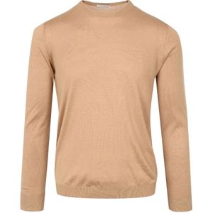 Paolo Pecora, Heren, Truien, Bruin, Maat: S Katoen,