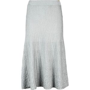 Elisabetta Franchi, Dames, Rokken, Grijs, Maat: M Viscose,