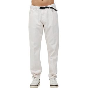 White Sand, Heren, Broeken, Wit, Maat: M Katoen,