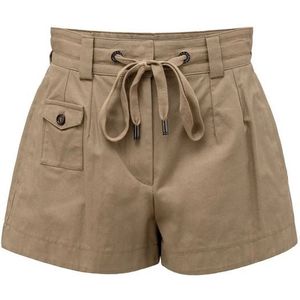 Dolce & Gabbana, Dames, Korte broeken, Beige, Maat: M Katoen,